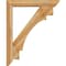 Ekena Millwork Merced Slat Rough Sawn Bracket w/ Offset Brace, Western Red Cedar, 6"W x 34"D x 42"H BKT0604X34X42MRC06RWR - alternate 4